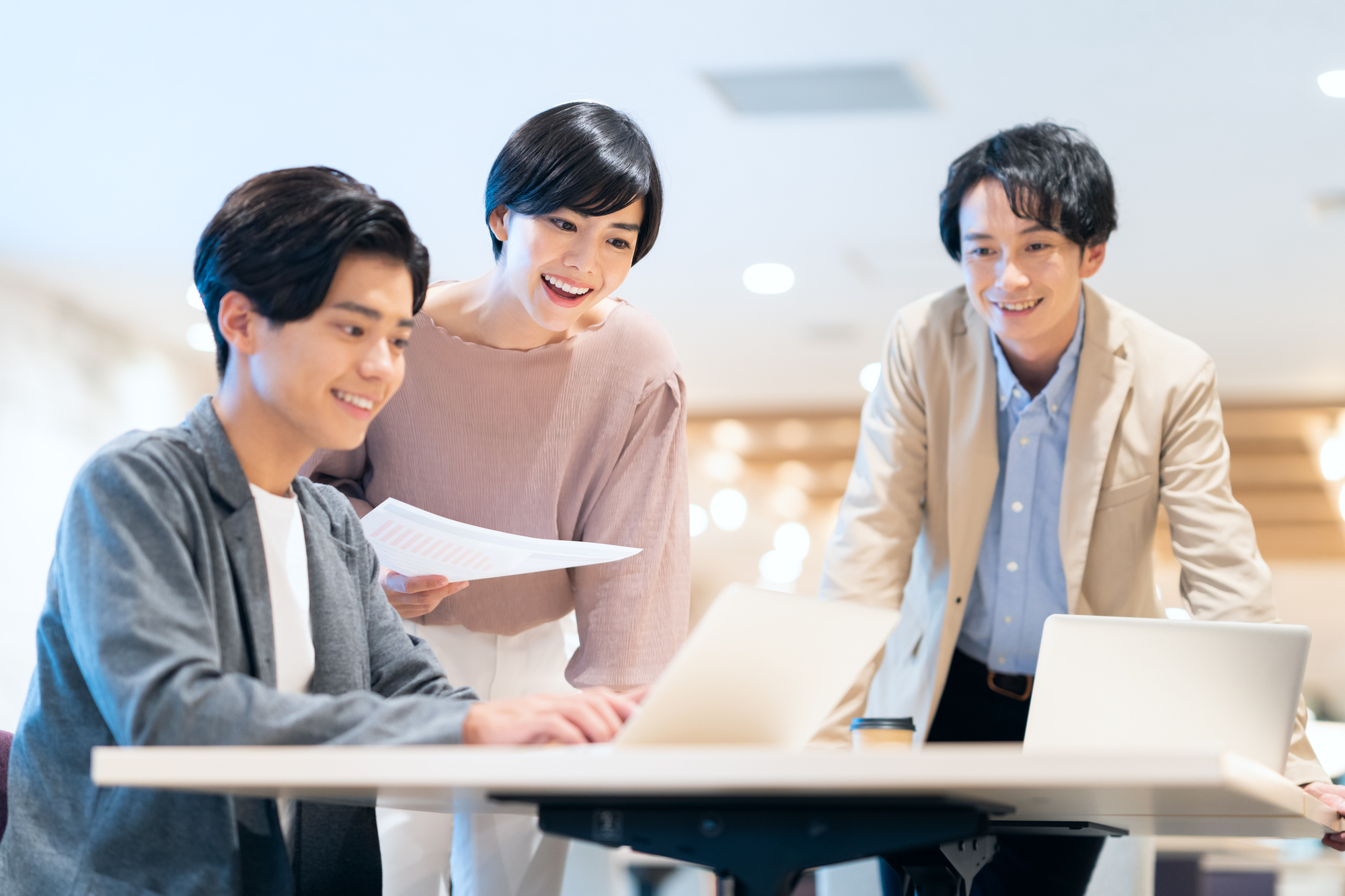 Modern business professionals